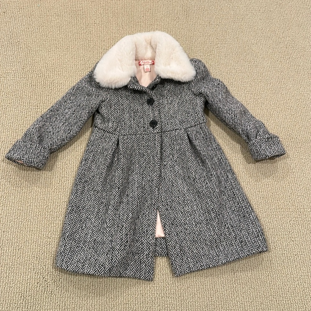 Ruby & Bloom 3T fur lined peacoat like new